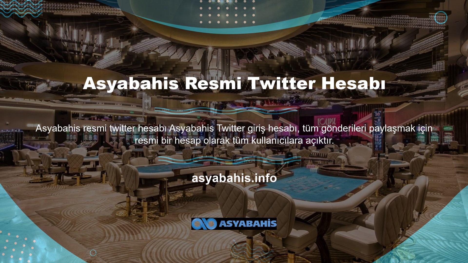 Resmi Twitter hesabı @Asyabahis